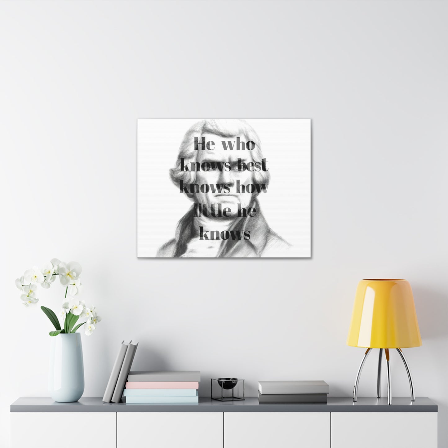 Thomas Jefferson Quote 5, Canvas Art, Horizontal Light Print, 3rd President of the United States, Political Art, Canvas Prints, Presidential Quotes, Inspirational Quotes
