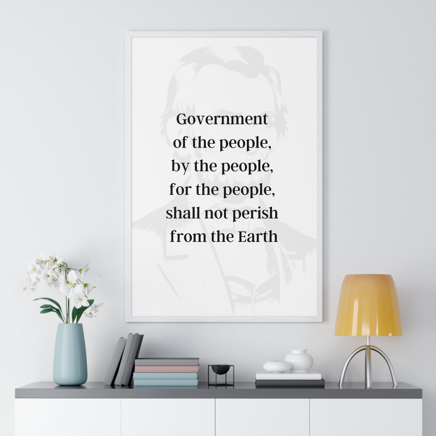 Abraham Lincoln Quote 4, Poster Art, Light Print with Black Lettering, 16th President of the United States, American Patriots, AI Art, Political Art, Poster Prints, Presidential Portraits, Presidential Quotes, Inspirational Quotes