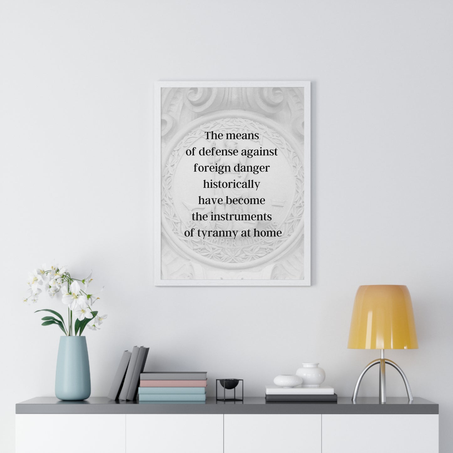 James Madison Quote 2, Poster Art, Sic Semper Tyrannis Print, 4th President of the United States, Democracy, Freedom, American Patriots, AI Art, Political Art, Presidential Quotes, Inspirational Quotes