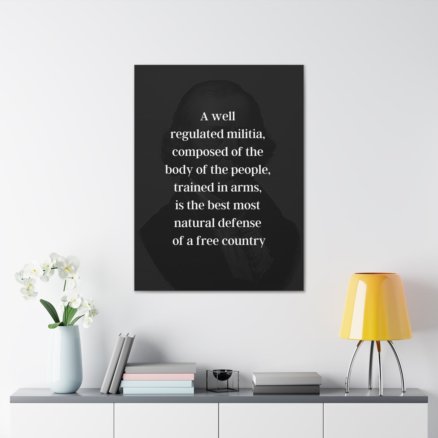 James Madison Quote 3, Canvas Art, Dark Print, 4th President of the United States, American Patriots, AI Art, Political Art, Canvas Prints, Presidential Portraits, Presidential Quotes, Inspirational Quotes