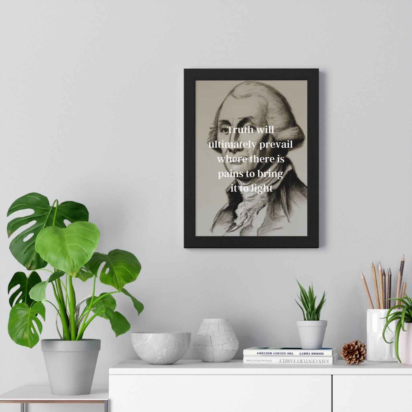 George Washington Quote 2, Poster Print, Neutral, 1st President of the United States, American Patriots, AI Art, Political Art, Poster Prints, Presidential Portraits, Presidential Quotes, Inspirational Quotes