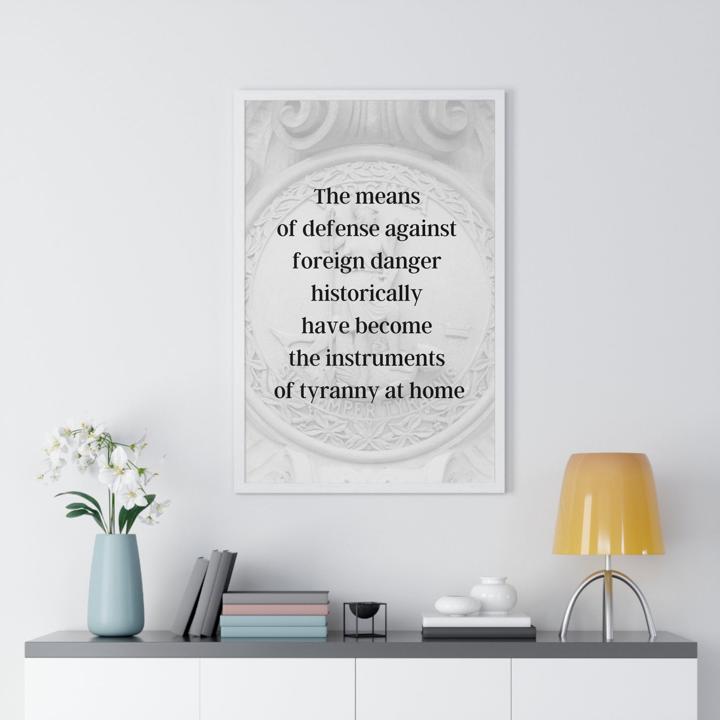 James Madison Quote 2, Poster Art, Sic Semper Tyrannis Print, 4th President of the United States, Democracy, Freedom, American Patriots, AI Art, Political Art, Presidential Quotes, Inspirational Quotes