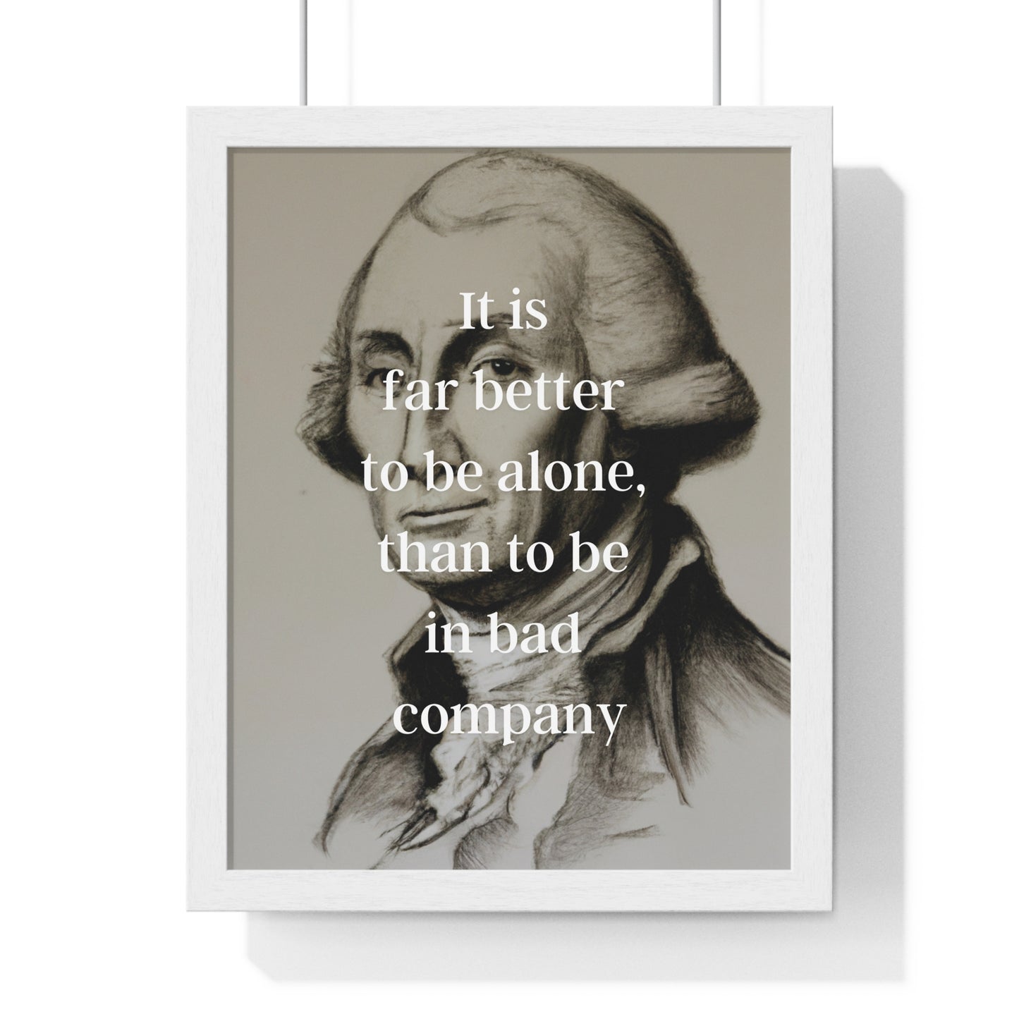 George Washington Quote 1, Poster Print, Neutral, 1st President of the United States, American Patriots, AI Art, Political Art, Poster Prints, Presidential Portraits, Presidential Quotes, Inspirational Quotes
