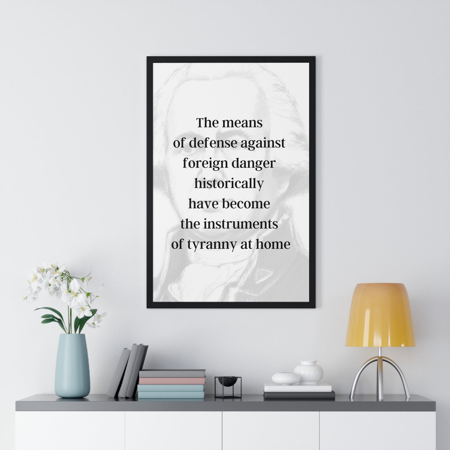 James Madison Quote 2, Poster Art, Light Print, 4th President of the United States, American Patriots, AI Art, Political Art, Poster Prints, Presidential Portraits, Presidential Quotes, Inspirational Quotes