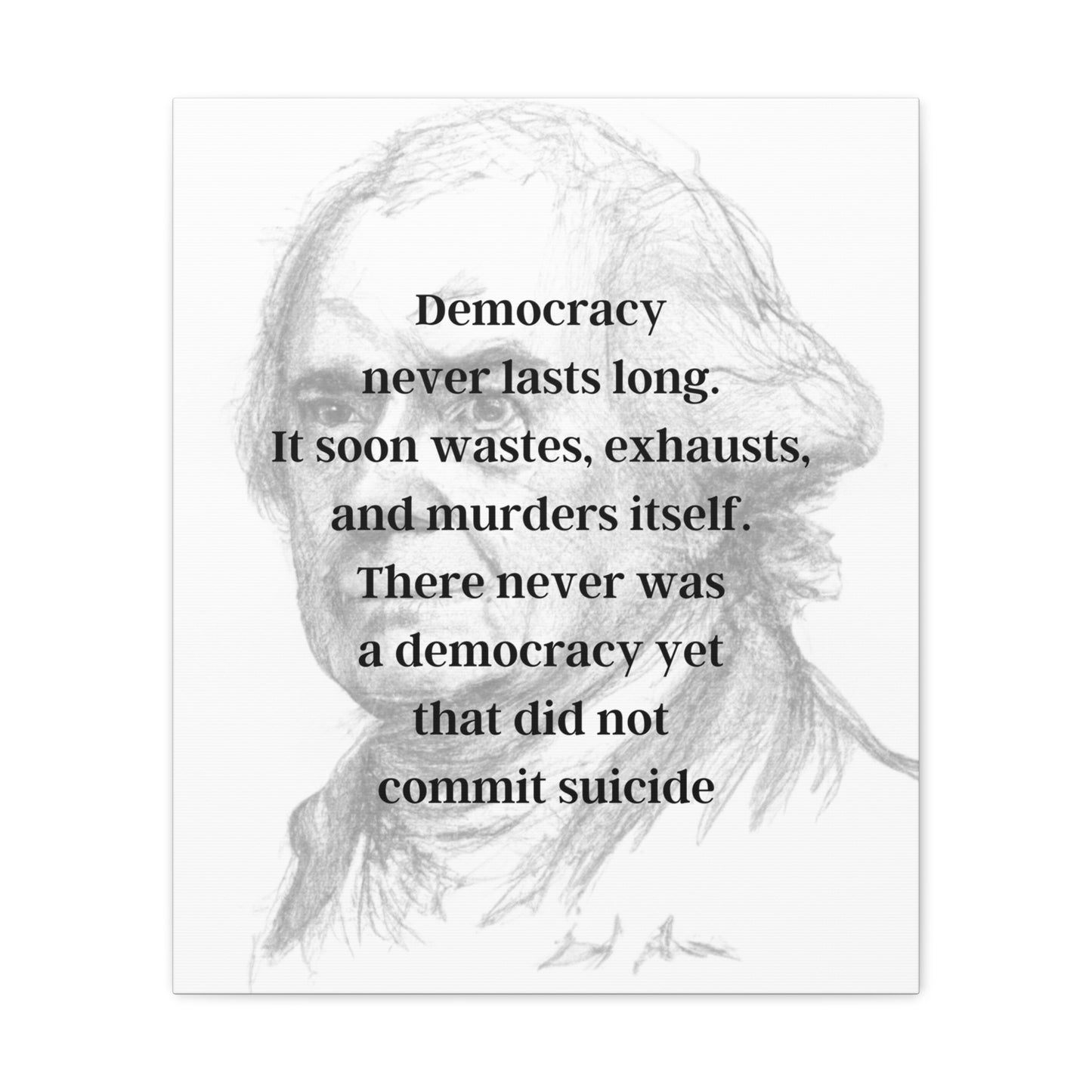 John Adams Quote 2, Canvas Art, Light Print, 2nd President of the United States, American Patriots, AI Art, Political Art, Canvas Prints, Presidential Portraits, Presidential Quotes, Inspirational Quotes