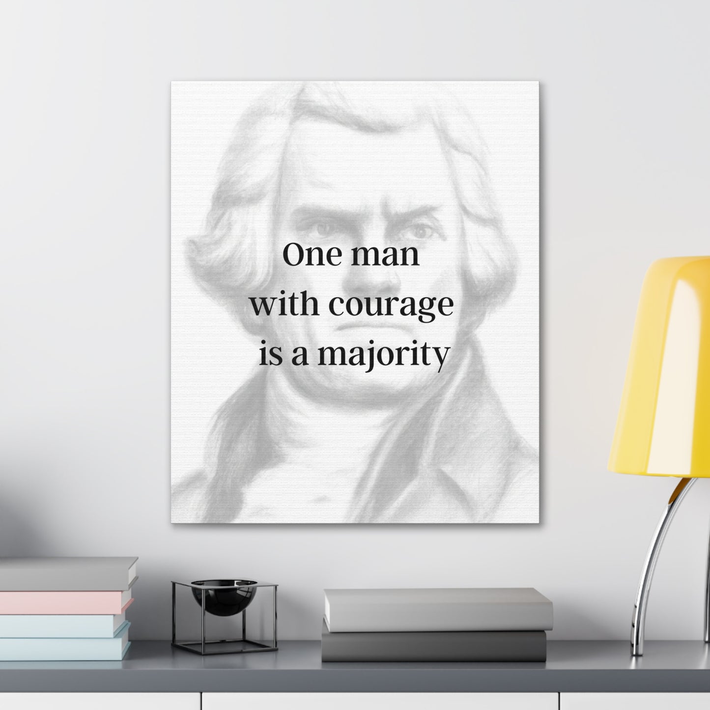 Thomas Jefferson Quote 4, Canvas Art, Light Print, 3rd President of the United States, American Patriots, AI Art, Political Art, Canvas Prints, Presidential Portraits, Presidential Quotes, Inspirational Quotes