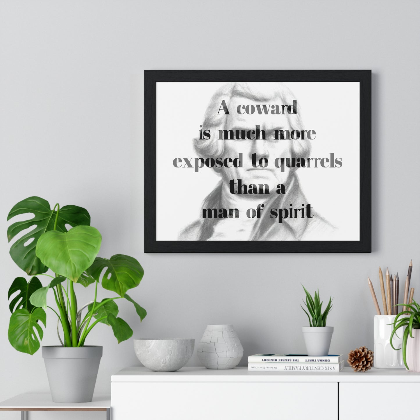Thomas Jefferson Quote 6, Poster Art, Horizontal Light Print, 3rd President of the United States, American Patriots, AI Art, Political Art, Poster Prints, Presidential Portraits, Presidential Quotes, Inspirational Quotes