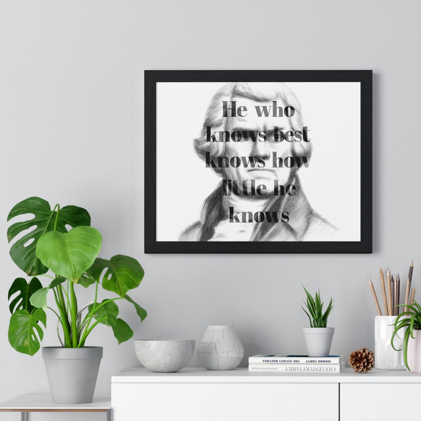Thomas Jefferson Quote 5, Poster Art, Horizontal Light Print, 3rd President of the United States, American Patriots, AI Art, Political Art, Poster Prints, Presidential Portraits, Presidential Quotes, Inspirational Quotes