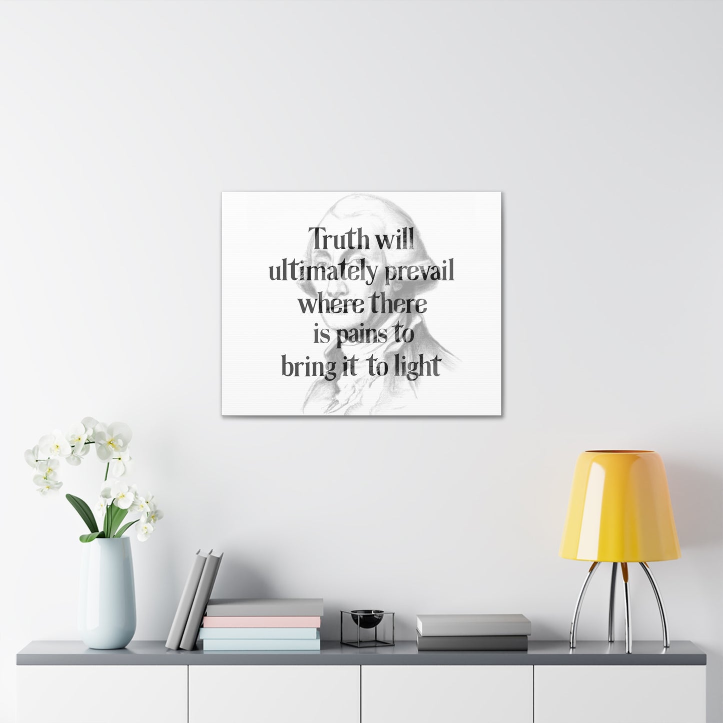 George Washington Quote 2, AI Canvas Art, Horizontal Light Print, 1st President of the United States, American Patriots, AI Art, Political Art, Canvas Prints, Presidential Portraits, Presidential Quotes, Inspirational Quotes